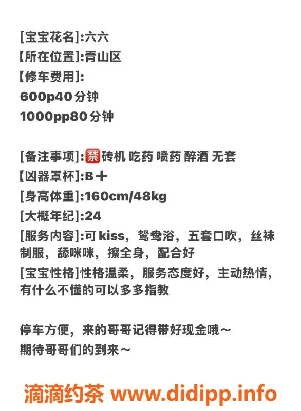 武汉楼凤-青山六六，实惠服务，性价比高