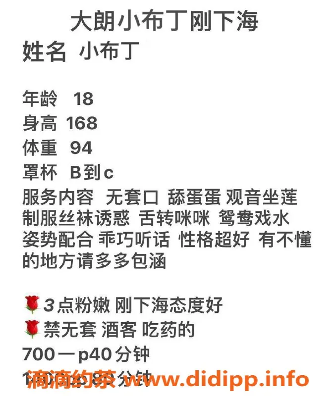 东莞楼凤-大朗小布丁，700一场优质服务