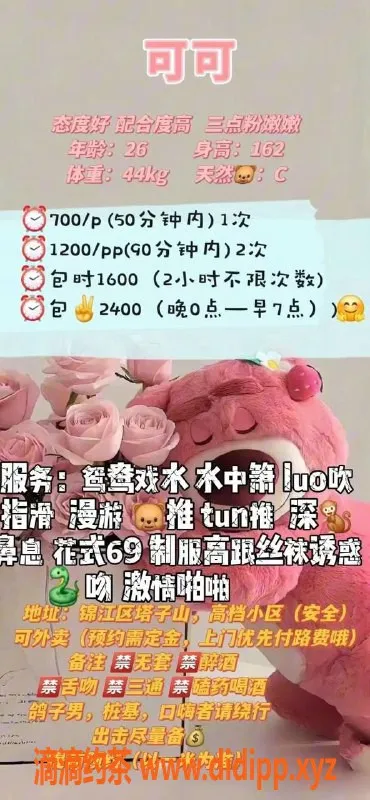 成都楼凤-锦江区可可，身材车，700起，服务赞