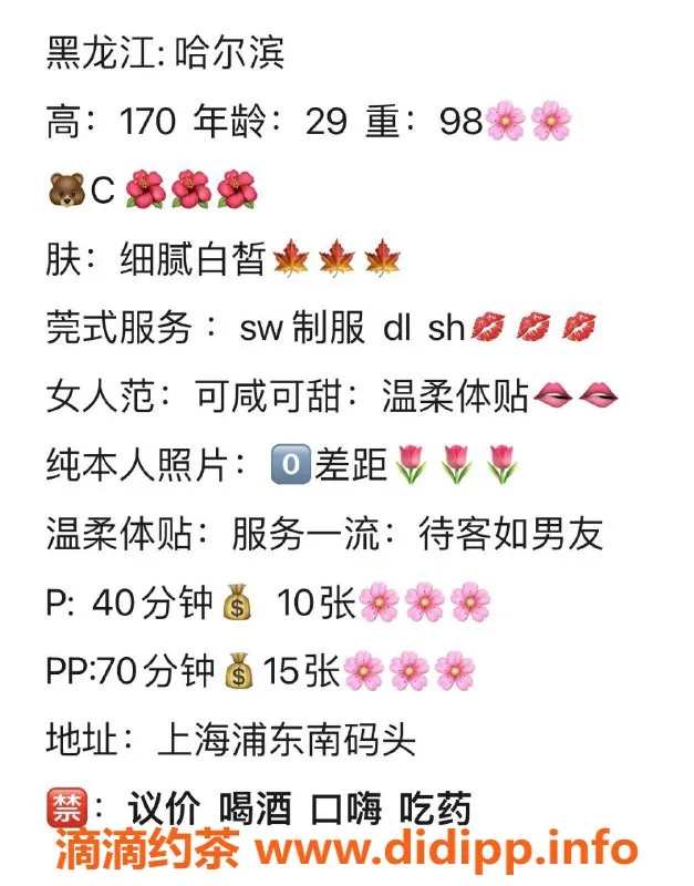 上海楼凤资源信息,浦东南码头倩倩，服务多样超满足