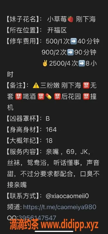 长沙楼凤-开福区小草莓，164CM，18岁，500元亲嘴服务