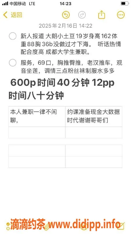 东莞楼凤资源信息,大朗小土豆，服务多样，价格实惠！