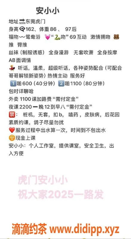 东莞楼凤-虎门安小小，超值体验，600起