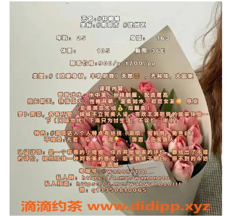 南京楼凤-建邺林婉婉，900元享受超值服务