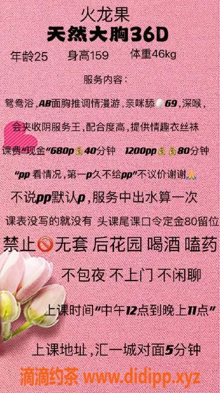 东莞楼凤-东城火龙果，680元，品质保证，服务周到