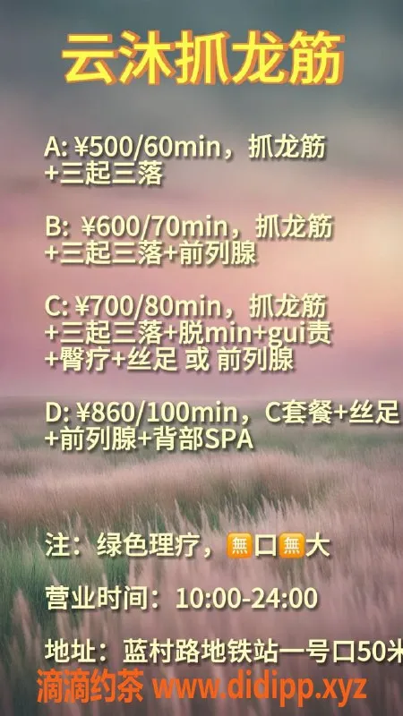 上海抓龙筋-浦东云沐抓龙筋，500元起，地铁直达